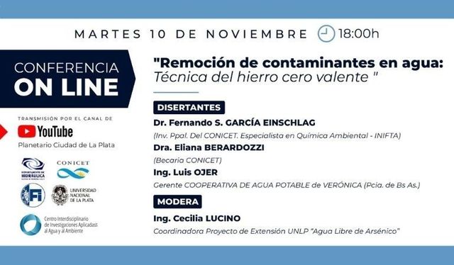 Se realizó una charla acerca de la remoción de contaminantes en el agua